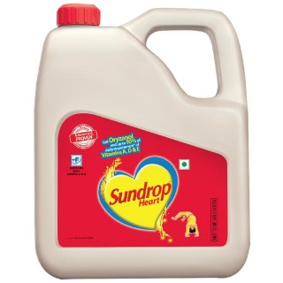 Sundrop Heart Sunflower Oil Plastic Jar(3L)