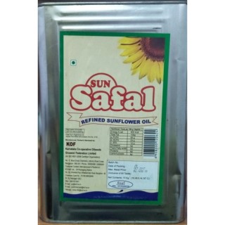 Sun Safal Refined Sunflower Oil Tin(15kg)