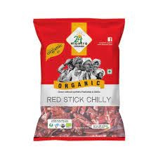 24 Mantra Red chilli/Lal Mirch whole(100g)