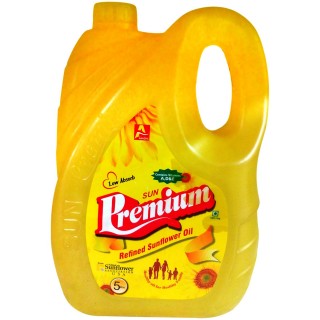 Sun Premium Refined Sunflower Oil Plastic Can(5L)