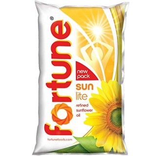 Fortune Sunlite Oil Refined Sunflower Oil Pouch(1L)