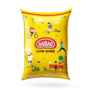 Aabad Desi Cow Ghee Pouch(1L)