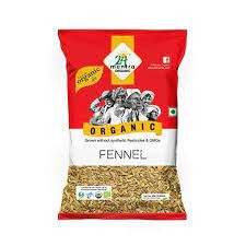 24 Mantra Organic Saunf/Fennel Whole(100g)