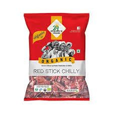 24 mantra Organic Red Chilli/Lal Mirch Whole(100g)