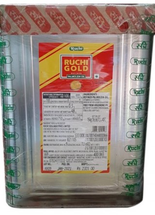 Ruchi Gold Refined Palmolein Oil Tin(15kg)