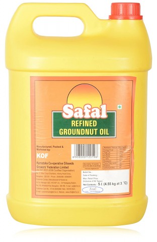 Safal Refined Groundnut Oil Plastic Jar(5L)