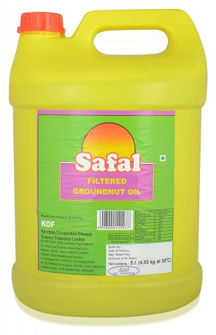 Safal Filtered Groundnut Oil Pouch(5L)