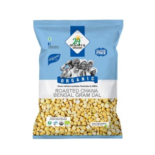 24 Mantra Organic Roasted Bengal Gram Dal(500g)