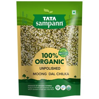 Tata Sampann Organic Moong Dal Chilka Green Whole(500g)