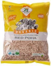 24 Mantra Organic Red Poha Beaten Rice (500g)