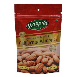 Happilo Premium Californian Almonds Roasted(200g)