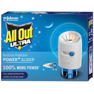All Out Ultra Power+ Slider - Mosquito Repellent Heater + Liquid Refill Combi (45ml)
