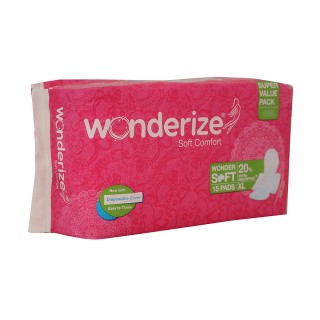 Wonderize Soft Comfort Xl Sanitary Napkins(15pc)