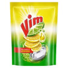 Vim Dish Wash Lemon Concentrated Gel Pouch (500ml)