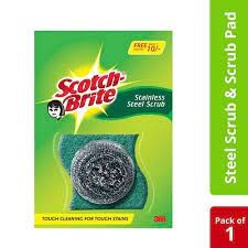 Scotch Brite Stainless Steel Scrub (3 pc)