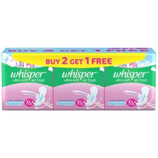 Whisper Ultra Soft XL Sanitary Pads(45pc)