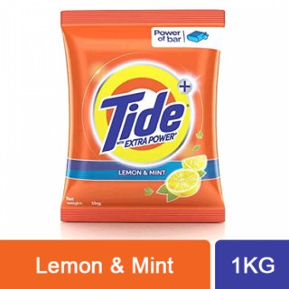 Tide Plus Lemon & Mint Detergent Powder (1Kg)