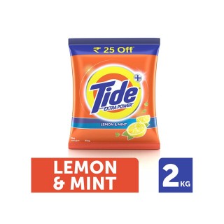 Tide Plus Lemon & Mint Detergent Powder (2Kg)