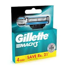 Gillette Mach 3 Razor Blade Cartidges(4pc)