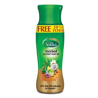 Dabur Vatika Enriched Coconut Hair Oil Plastic Bottle 
