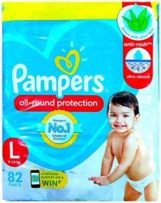 Pampers Pants Large Baby Diapers (82pc)