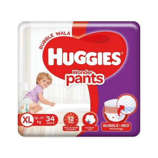 Huggies Wonder Pants Extra Large 12-17 Kg (34pc)