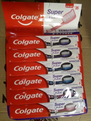 Colgate Super Flexi Sensitive Soft Toothbrush (1pc X 6)
