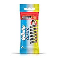 Gillette Guard Razor with 6 Cartaridges(1pc)