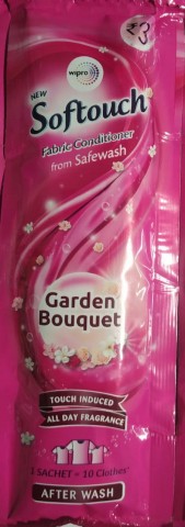 Wipro Safewash Garden Bouquet After Wash Fabric Conditioner (18ml, Pack Of 40)