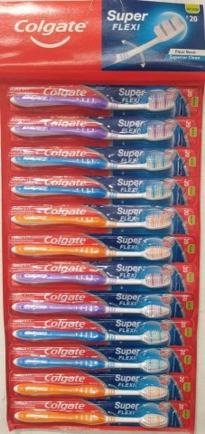 Colgate Super Flexi Soft Toothbrush (1pc, Pack of 12)
