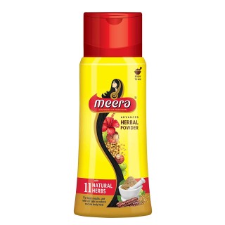 Meera Herbal Hair Wash Powder Plastic Jar (120g)