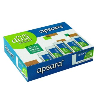 Apsara Non Dust Eraser Regular (1pc, Pack of 20)
