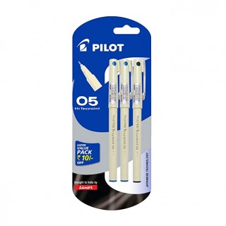 Pilot Hi Tech Point 05 Assorted Pen (1pc, Pack of 3)