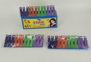 Star Gold Cloth Clips(36pc)
