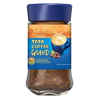 Tata Coffee Grand Instant Coffee Glass Bottle (50g)