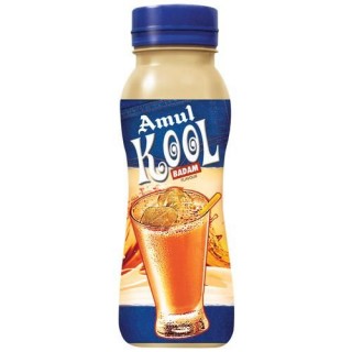 Amul kool Badam Flavoured Milk Plastic Bottle(180ml)