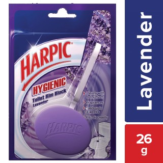 Harpic Hygienic Toilet Rim Block Lavender (26g)