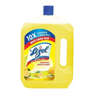 Lizol Disinfectant Floor Cleaner Refill Pack,  Citrus (1.8L)