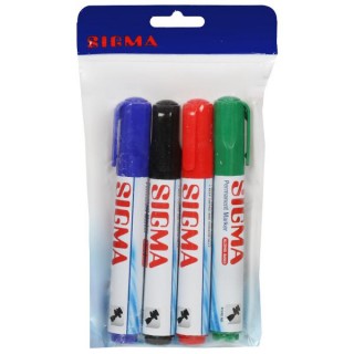 Sigma White Board Market Assorted(1pc, Pack of 4)