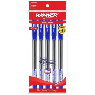 Cello Winner Blue Ball Pen(5pc)