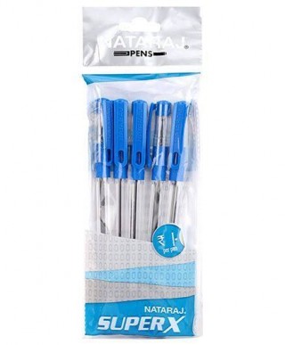 Nataraj Superx Ballm Pen Blue(1pc*5)