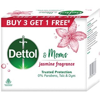 Dettol & Moms Bathing Soap Jasmine (125g x 4)