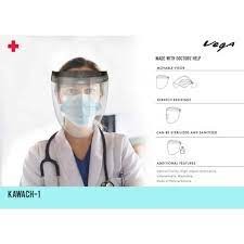 Vega Reusable Scratch Resistant Face Protection Shield (1pc)