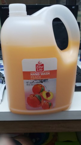 Fine Life Hand Wash Peach Plastic Jar (5L)