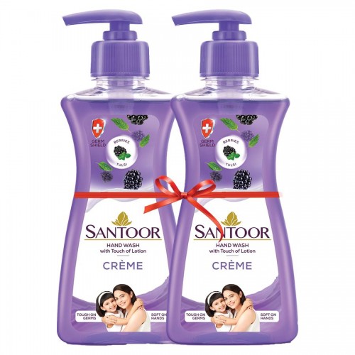 Santoor Germsheild Crème Handwash