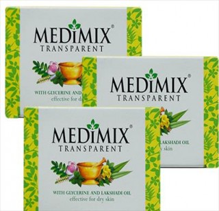 Medimix Transparent Glycerine & Lakshadi Soap (125g x 3)