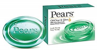 Pears Oil Clear & Glow Glycerin & Lemon Flower Bathing Soap (75g)