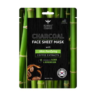 Bombay Shaving Company Activated Charcoal Face Sheet Mask  (25g)