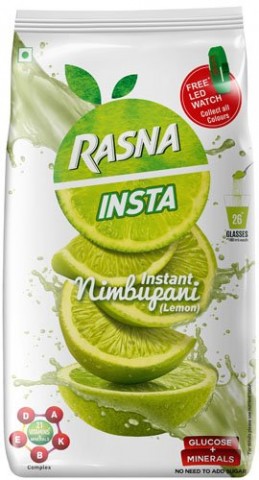 Rasna Fruit Plus Lemon Pouch(500g)