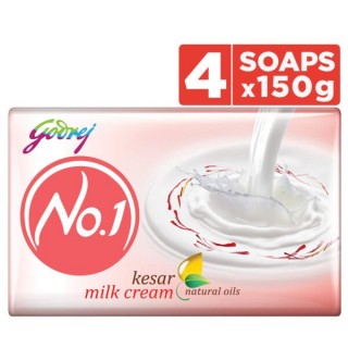 Godrej No 1 Saffron & Milk Cream(150g x 4)